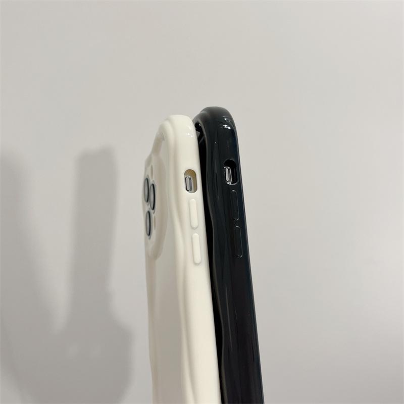 Кремовая текстура, волнистый край, мягкий силиконовый чехол, чехол для телефона для iPhone Samsung Huawei Honor Xiaomi Redmi Infinix Tecno, мягкая задняя крышка