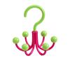 Multifunctional Home Clothes Hanger Portable Dopamine 360°Rotating Hook Space Saving With 6 Balls Scarf Tie Display Rack