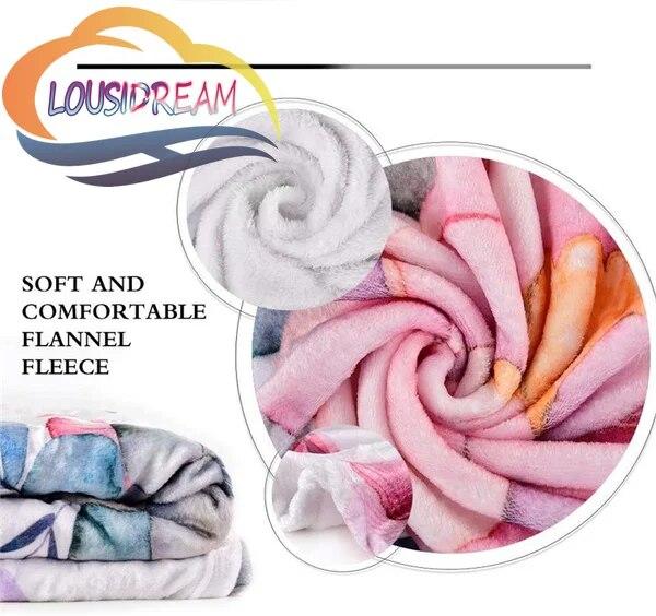 Sports Ball Blanket Print All Season Lightweight Plush Cozy Super Soft Luxury Couch Sofa Bed Blanket{Customize Your Picture}