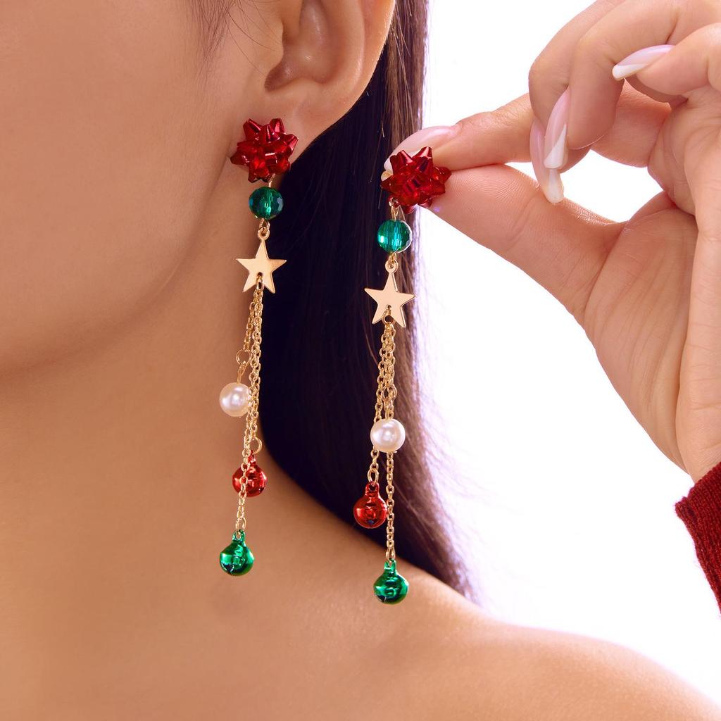 Cross-border Christmas Cartoon Earrings: Cute Snowflake, Snowman, and Cookie Designs for Women