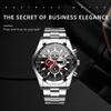 Новый календарь Мужские кварцевые часы Деловые спортивные мужские часы Часы из нержавеющей стали Мужские часы со стальным браслетом Студенческие часы