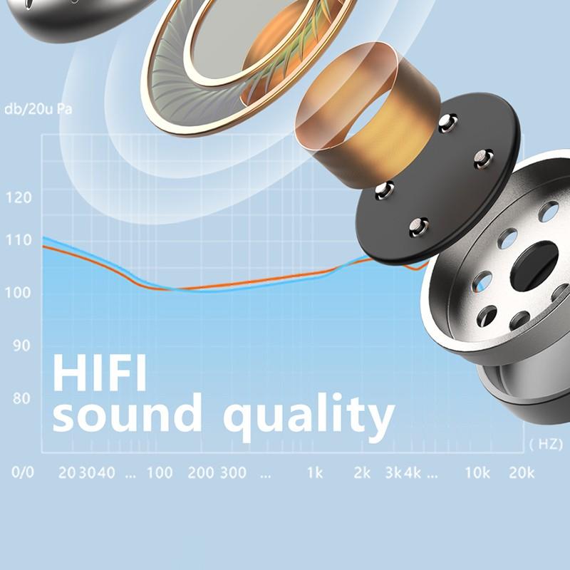 Bluetooth 5,3, беспроводные наушники-вкладыши с открытым ухом, наушники-крючки с микрофоном для спорта, бега, вождения, гарнитура