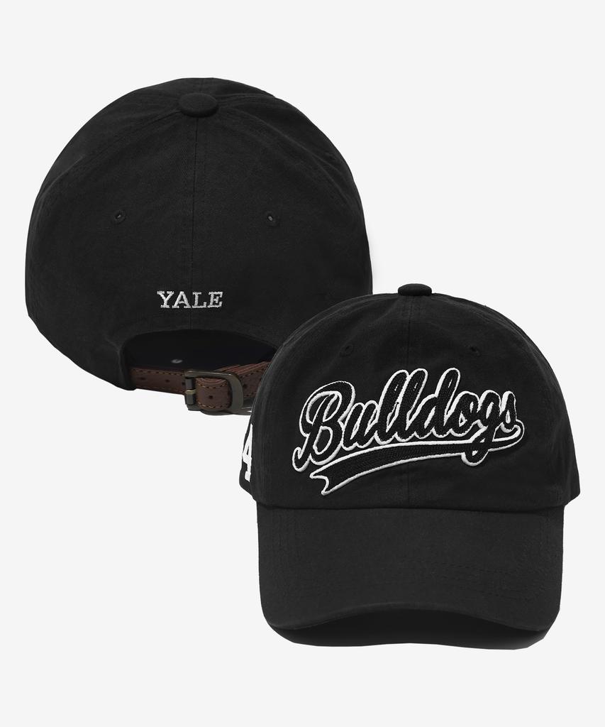 YALE Винтажная Бейсболка с Логотипом-Хвостом Бульдогов_Черная