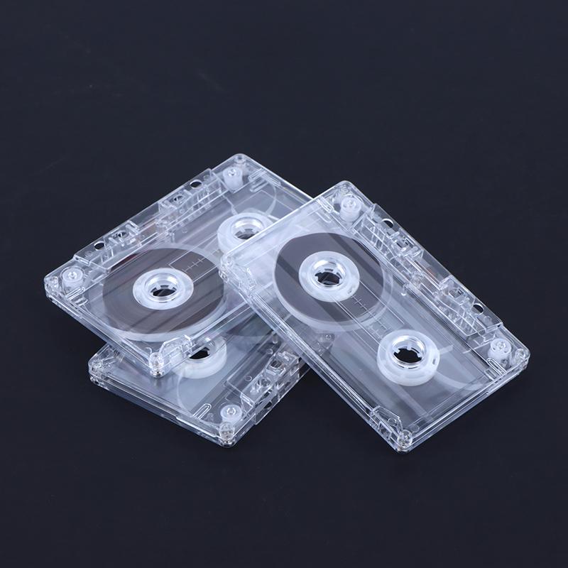 Стандартный кассетный цветной пустой магнитофон с магнитной аудиолентой на 45/60/90 минут, прозрачный ящик для хранения речи, музыки