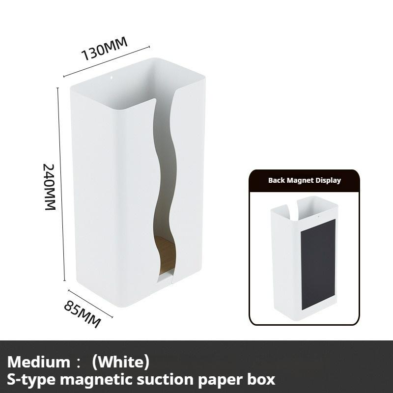 Подвесной держатель для бумажных полотенец, прочный, несущий нагрузку S-образный магнитный держатель для бумажных полотенец для кухни, ванной комнаты