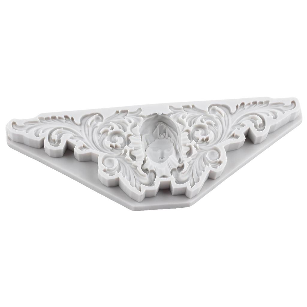 Силиконовые формы для барочного рельефного кружева с цветами, барочная голова аватара, форма для мастики, инструменты для украшения торта, топпер для кекса, форма для конфет, шоколада, гампасты