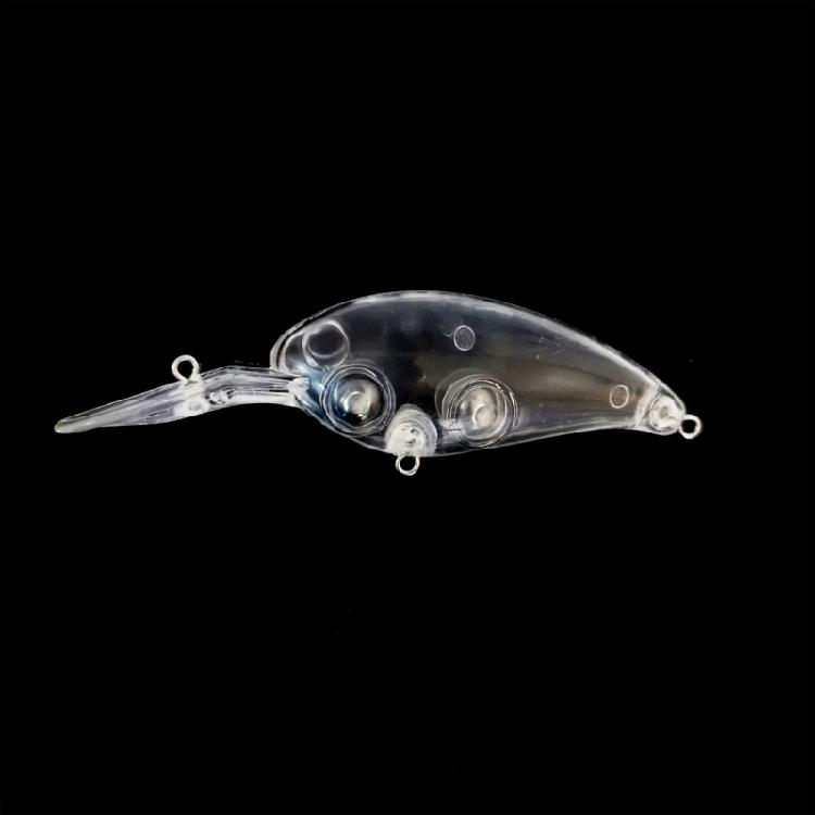 10Pcs Unpainted Crankbait Hard Plastic Fishing Lures Blanks Floating Unpainted Crankbait Blanks Lures Easy to Use