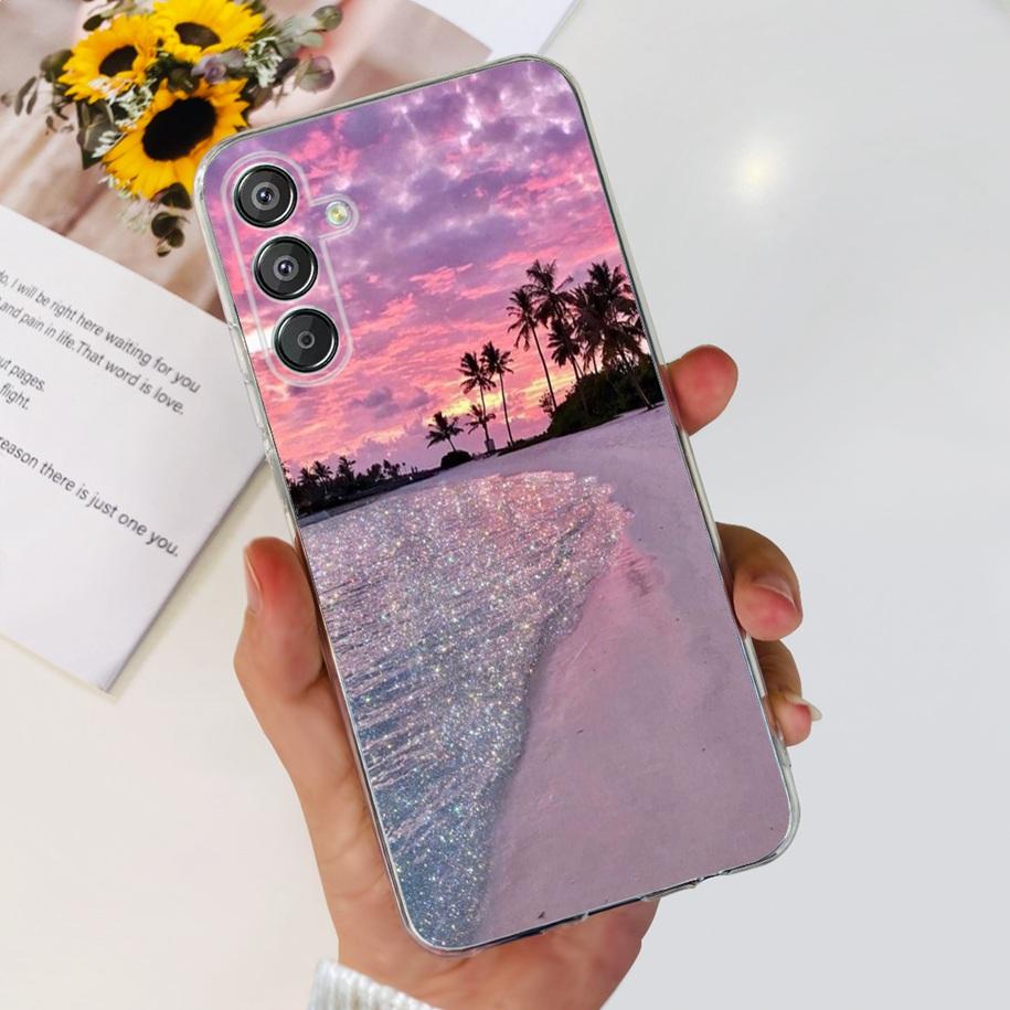 For Samsung Galaxy M15 5G Case SM-M156B Luxury Marble Clear Silicone Soft TPU Phone Cover For Samsung Galaxy F15 5G