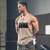 Brand Bodybuilding Clothing Fitness Tank Tops Men Stringer Singlet Printed Shirt Workout Vest Gyms Undershirt