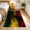 Bob Marley Floor Mat Suitable for Living Rooms Balcony Entryway Playrooms Anti-slip Rug Anime Office Decor Best for Christmas