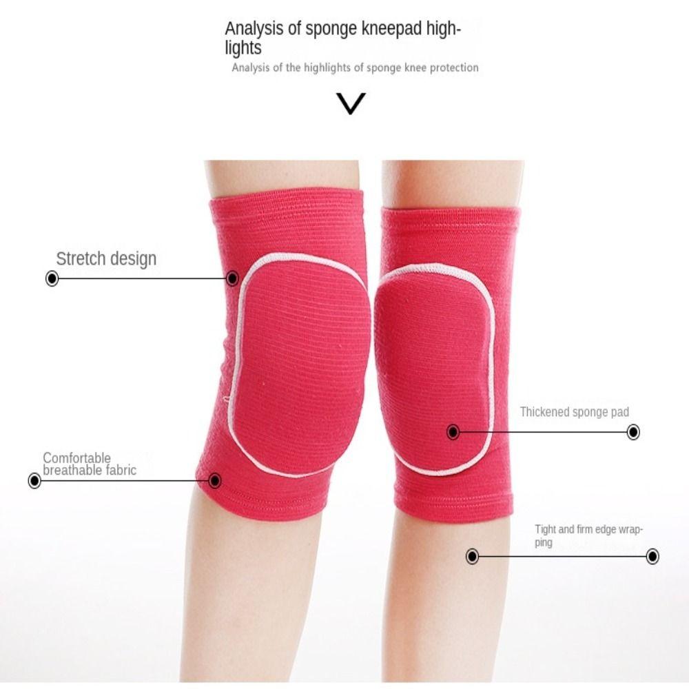 Breathable Thickened Sponge Knee Brace Elastic Knees Protector Support for Dancing Sports Knee Pads