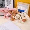 Big Ears Plush Rabbit Dolls Bag Hanging Car Keyring Fashion Bunny Plush Keychain  Backpack Pendant