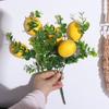 Handmade Artificial Lemon Branches DIY Fake Plants Simulation Lemon Fruit  Wedding Party Supplies