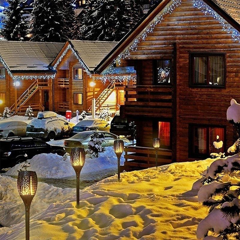 4 шт., солнечный фонарик, мигающий свет, водонепроницаемый садовый декоративный светильник, уличный газон, дорожка, садовый вставной светильник, садовый проекционный светильник