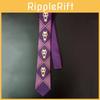 Изысканный косплей Jojo's Bizarre Adventure Killer Queen Кира Ёсикаге Галстук с черепом фиолетовый