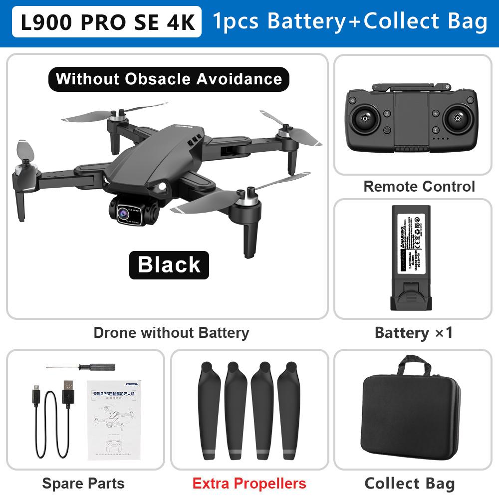 New L900 PRO SE Drone 4K Professional GPS 5G WIFI Brushless Motor 8000M Dual Camera Drone Foldable Remote Control Quadcopter FPV Smart Follow