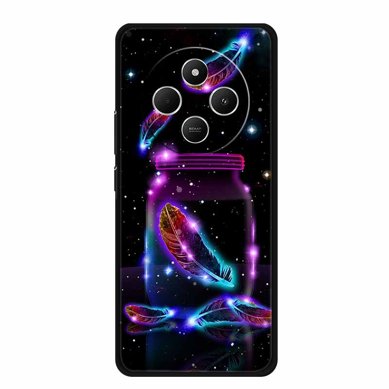 Phone Case For Xiaomi Redmi 14C Back Cover Case 14 C Black Silicone Soft Funda For Redmi 14C Case Redmi14C 6.88" Shockproof Bag