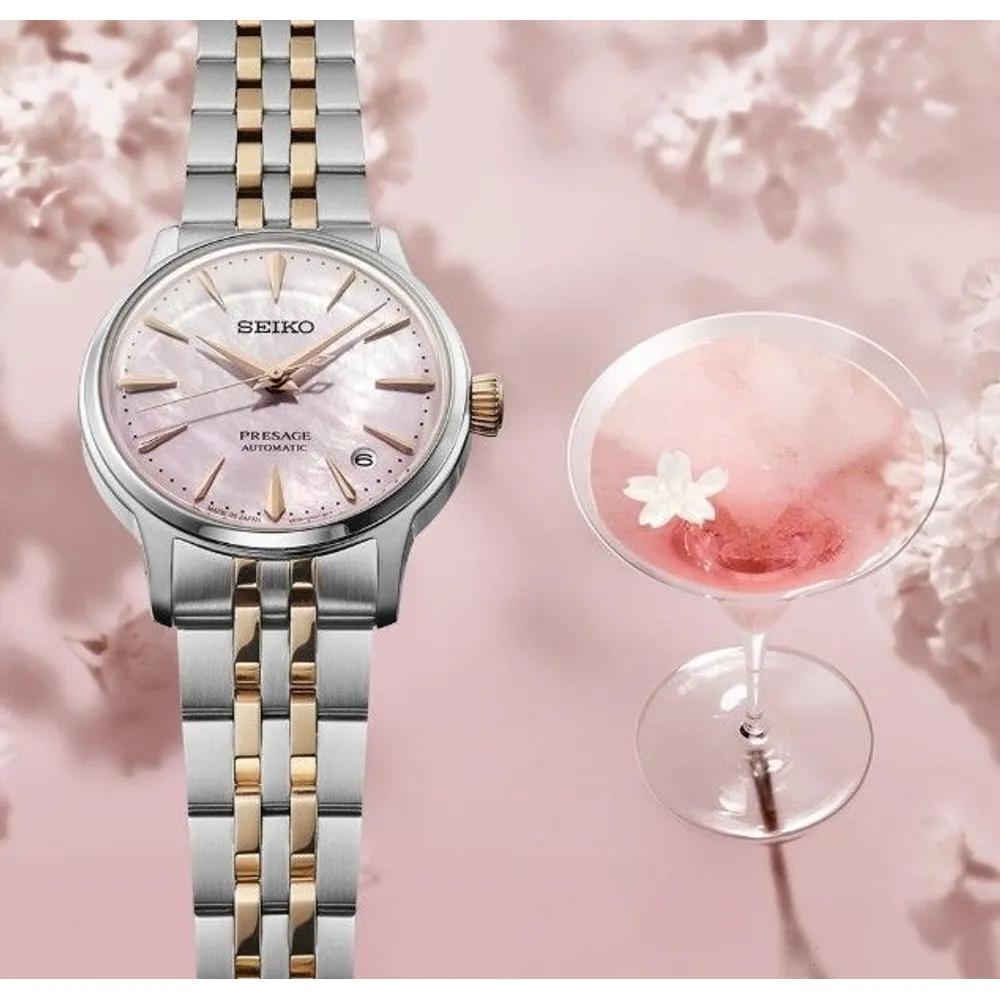 Seiko Presage Cocktail Time SRPM06J1 Вишневый Цвет Ограниченная Серия Автоматические Женские