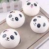 Plush Key Pendant Ultra Soft Anti-fall Adorable Slow Rebound Panda Buns Bag Strap Pendant for Anniversary Gift