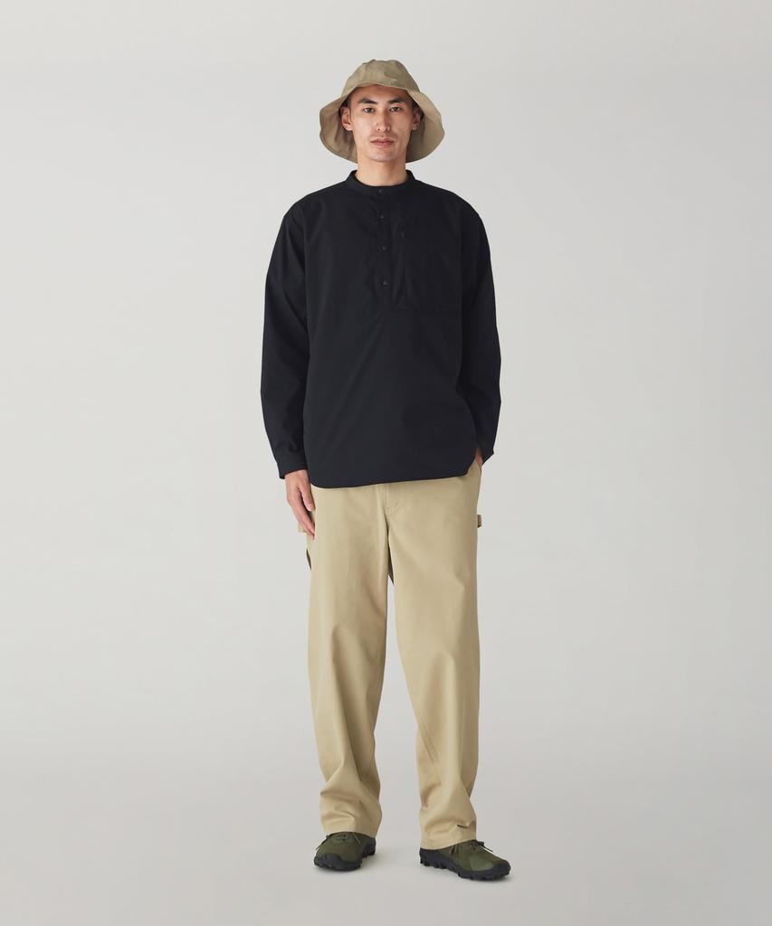 Snow Peak RW Transit Half Zip Shirt Long Size M SH-24AU003, Sleeve, Men's/Women's, Black,