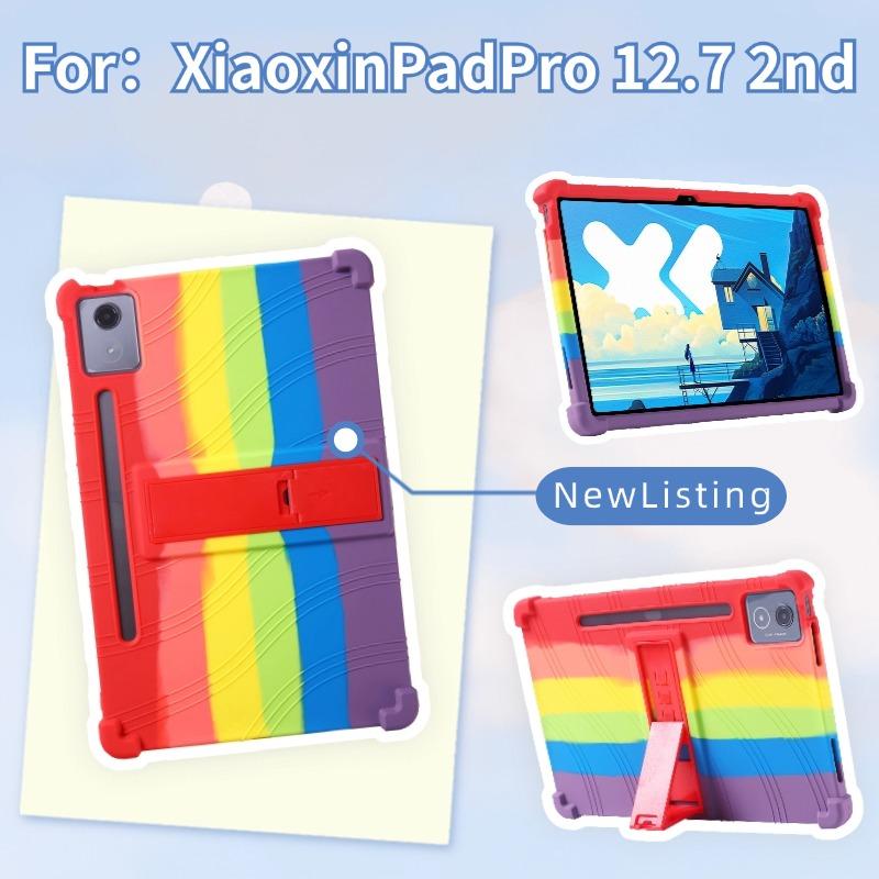 Silicone Case Universal For Lenovo Idea Tab Pro P12 Xiaoxin Pad Pro 12.7 2nd Gen 2025 2023 TB373FU 375FC 370FU ZAE40142GR Cover