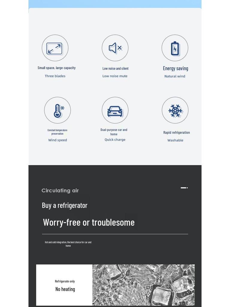 Компактный мини-холодильник двойного назначения: Портативный ретро-дизайн для дома, автомобиля и общежития с функцией охлаждения и изоляции.