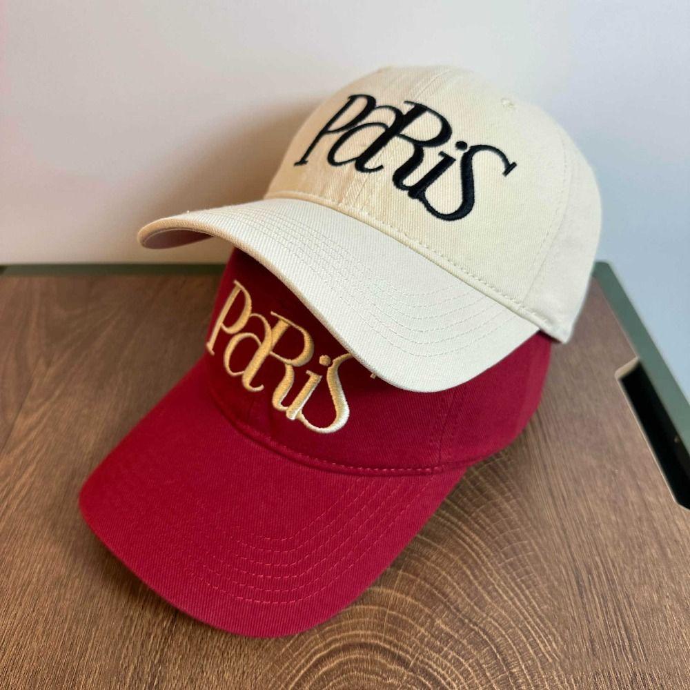 Embroidered Letter Baseball Hat Hole Sun Hat Fashion Embroidery Baseball Cap  Sports