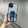 Чехол для телефона Alpha Sigma Wolf для iPhone 17 16 15 14 13 12 Pro Max Xr Air Plus Ощущение кожи Черная твердая оболочка