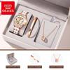 OLEVS Women's Automatic Watches Skeleton Mechanical Ladies Elegant Luxury Dress Butterfly Diamond White Ceramic Band Watch Gift
