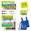 Art Supplies Set Elementary School Colored Drawing and F Watercolors Set with Original Eco Bag and Limited Edition Sticky 1 Pencils, Crayons,