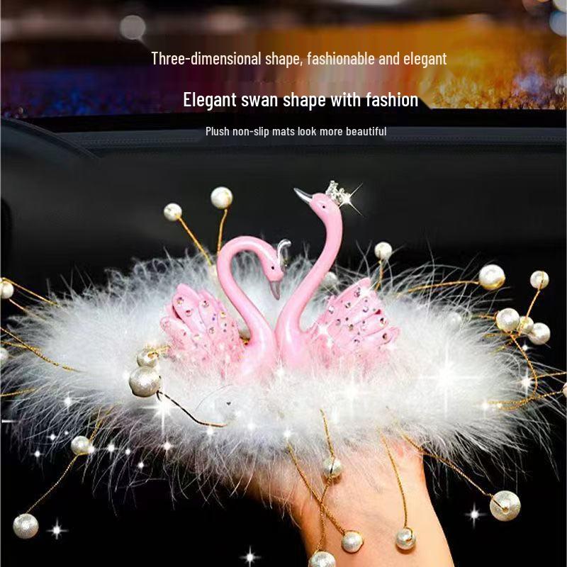 Богиня Лебедь Пара Автомобильных Украшений: Милые фигурки для украшения центральной консоли и столешницы