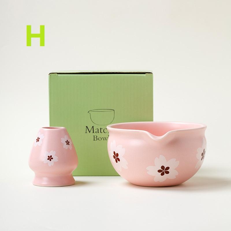 1/2 шт. Керамическая чаша для матча, Чаша для матча в японском стиле Сакура, Художественная керамическая чаша для чайной церемонии, Салатник для матча