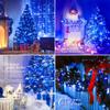 Рождественские гирлянды на 100/200/300 светодиодов для использования в помещении и на открытом воздухе, 8 режимов освещения со встроенными функциями таймера и памяти, водонепроницаемая гирлянда с разъемом