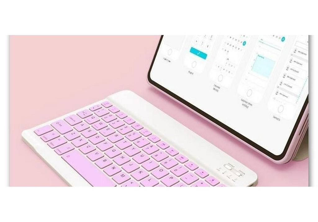 Silent Rechargeable Bluetooth Keyboard & Mouse Set for Tablets, iPads, Laptops & Office Use