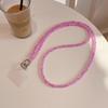 Phone Lanyard 120cm Beaded Cell Phone Chain Crossbody Strap Anti-Theft with Tether Tab