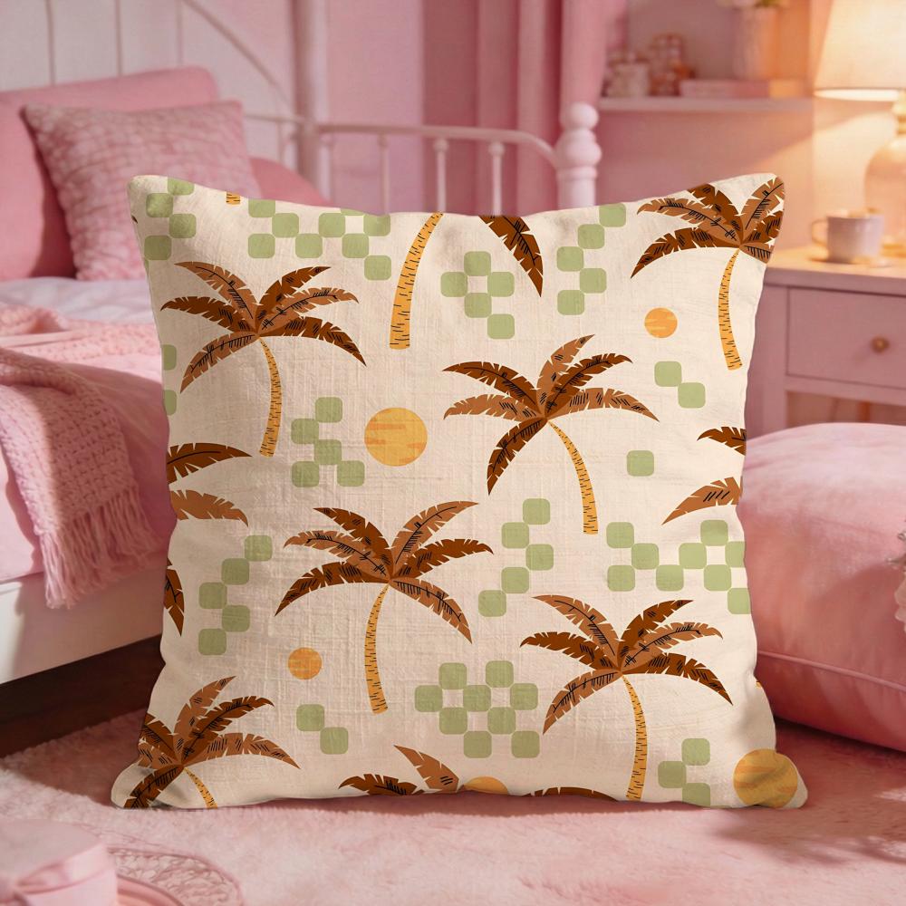 PlantPalm treeS Cushion Cover Premium Comfort Reversible Pillow Cove Two in One Design for Any Room  Car Interior
