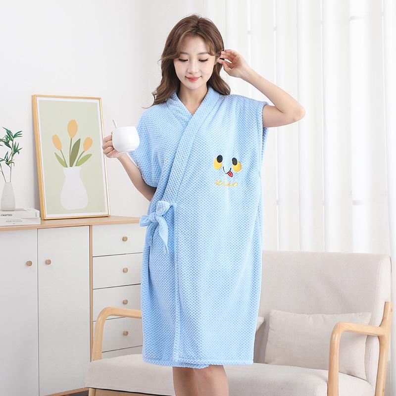 Женская быстросохнущая юбка для купания из кораллового флиса: Утолщенное, мягкое, впитывающее воду, удобное банное полотенце для весны и осени