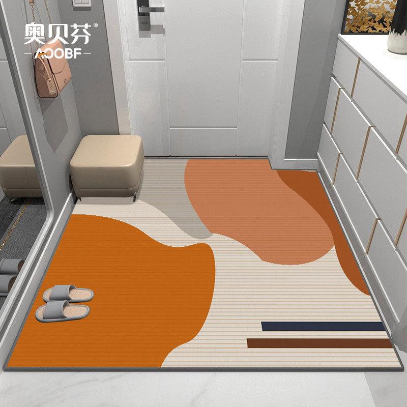 Современный ковер для входа, утолщенный, моющийся, ковер для гостиной, спальни, напольный коврик, коврик для ног