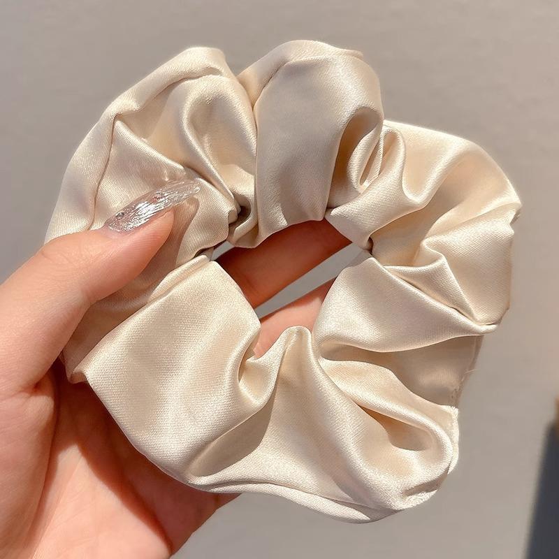 Headband Elegant Elastic Ponytail Scrunches For Women Girls Sweet Hair Accessories Soft Solid Color Hair Bands Gifts