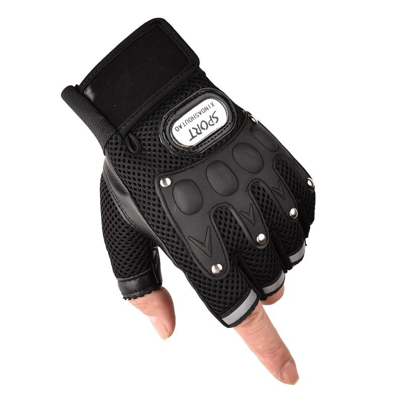 Перчатки с жесткой оболочкой и открытыми пальцами для езды для мужчин мотоциклы спорт на открытом воздухе противоскользящие перчатки для женщин