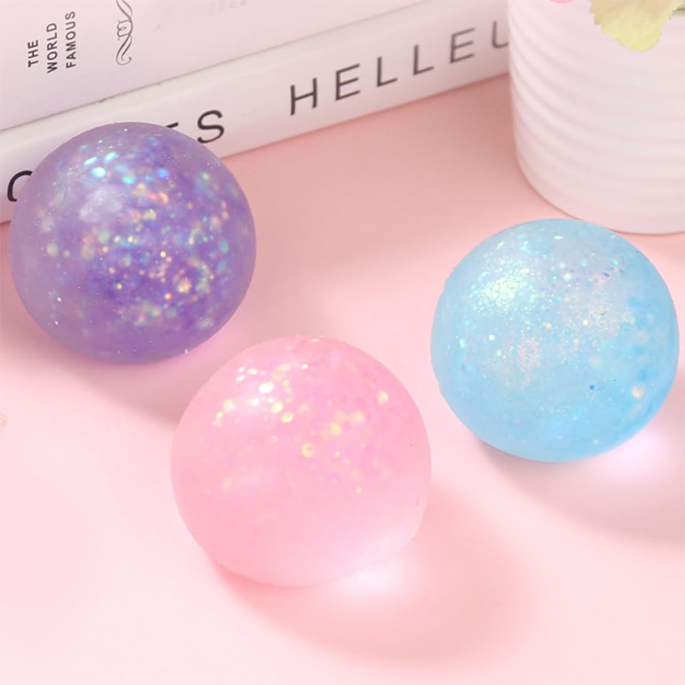 Сжимаемый шарик крахмальные конфеты 3 шт. стресс низкий смешной для детей и убивающий смешные товары цвет 3 игрушка, облегчение, приз, разрядка, образовательный, смешной,