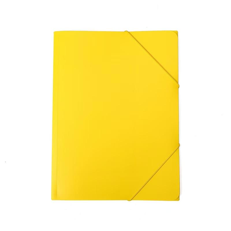Poly Translucent 3-Hole Punch Binder Folders with File Jacket Organizer Pockets 3 Ring Plastic Sleeves for Paper PP Material
