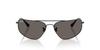 Темный размер линзы 0RB3780 Солнцезащитные очки Ray-Ban, унисекс, оправа/черная, линза/кристально-серый, 63 мм,