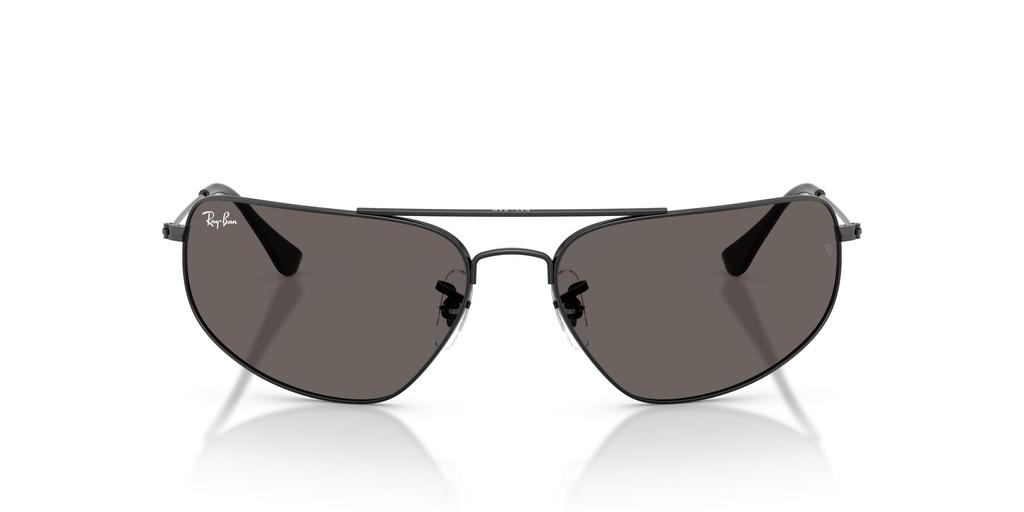 Темный размер линзы 0RB3780 Солнцезащитные очки Ray-Ban, унисекс, оправа/черная, линза/кристально-серый, 63 мм,
