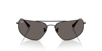 Темный размер линзы 0RB3780 Солнцезащитные очки Ray-Ban, унисекс, оправа/черная, линза/кристально-серый, 63 мм,