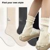 Влагопоглощающие гольфы средней длины Утолщенные вязаные носки Простые хлопковые носки Спорт