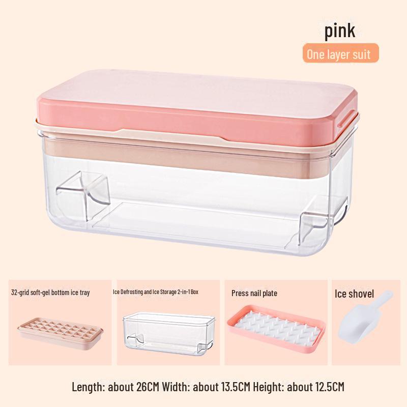Лоток для льда Soft-Press: Легко извлекаемый, пищевой материал, большая емкость для хранения льда
