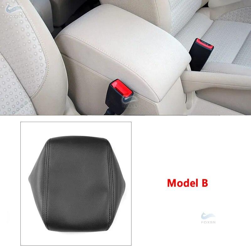 Мягкий кожаный чехол на подлокотник из микрофибры для VW Touran 2006-2012 салона автомобиля, центральный контрольный подлокотник, кожный покров, наклейка, отделка
