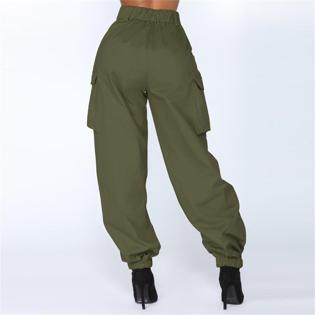 Женские эластичные повседневные брюки с высокой талией