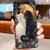 Черный кот Чехол для телефона для Motorola Edge 60 50 40 Pro 60 50 40 30 Ultra Neo Fusion Moto G Play G Stylus G Чехлы